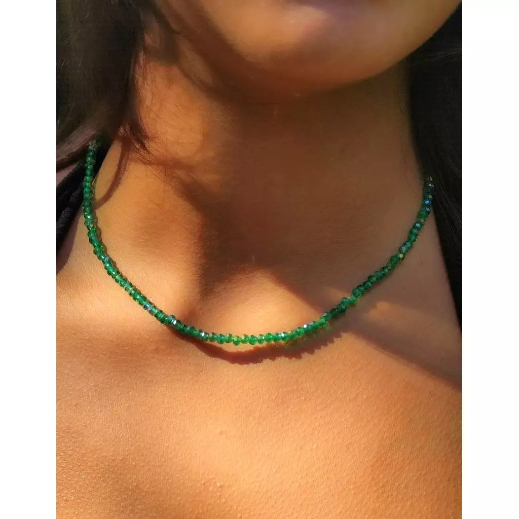 Green simple beads