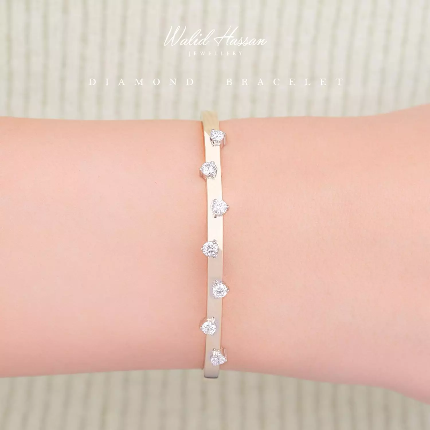 diamond bangle hover image