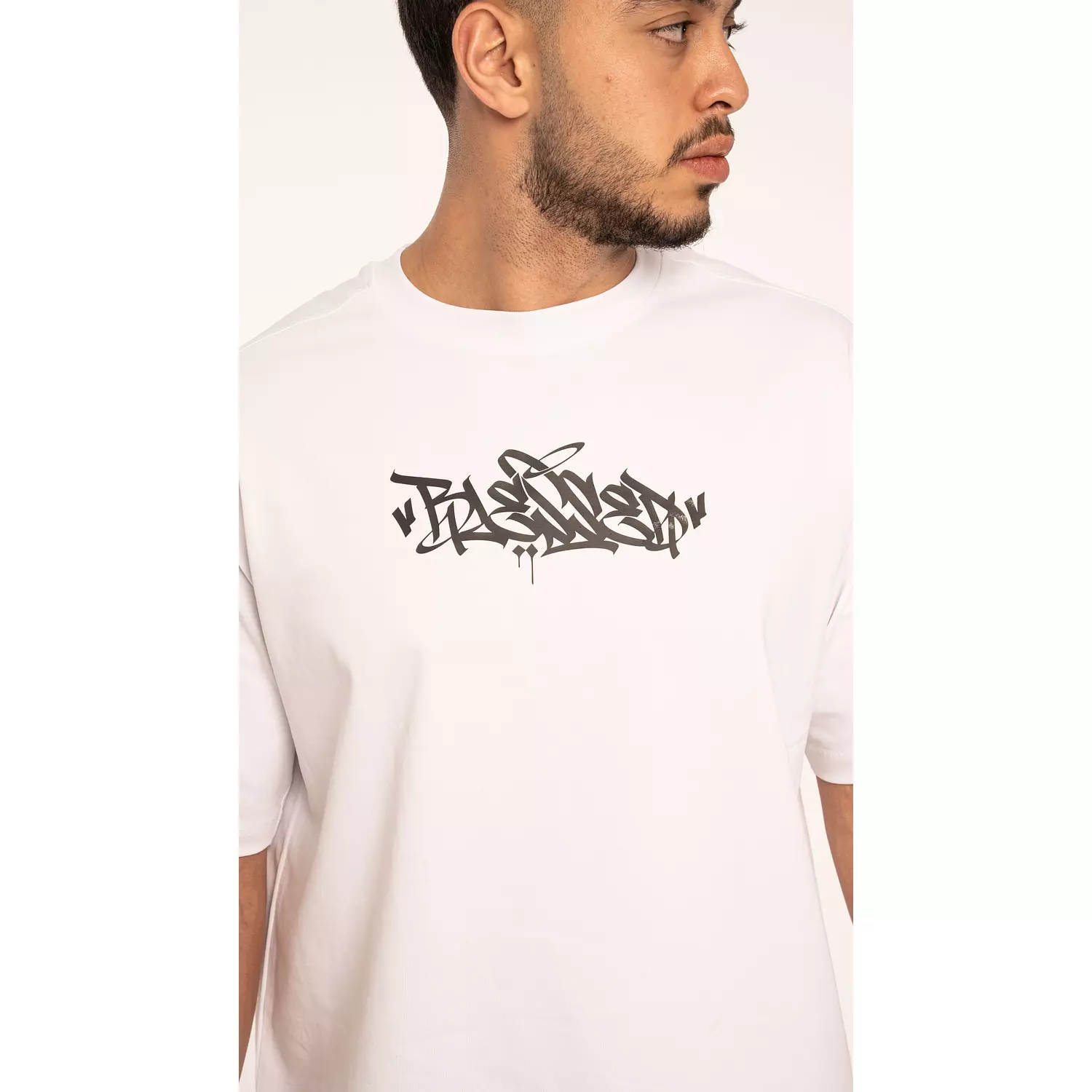 Graffiti unisex white tee 4