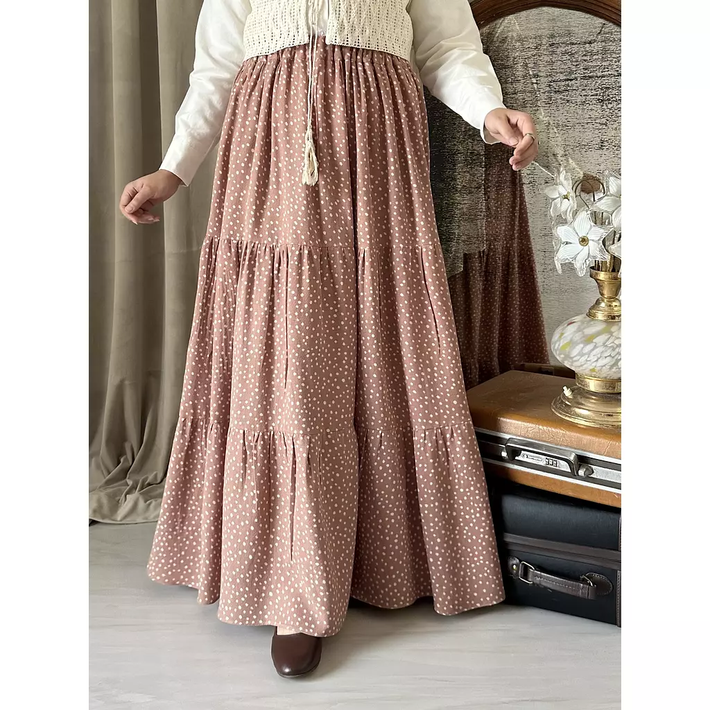 Levoil Kashmir skirt 