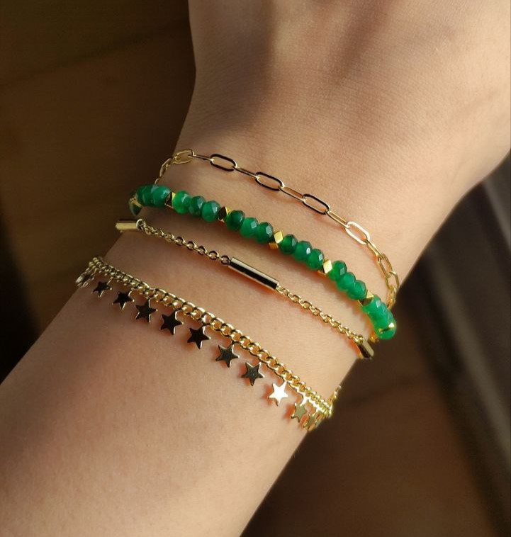 Gold Forest bracelet set