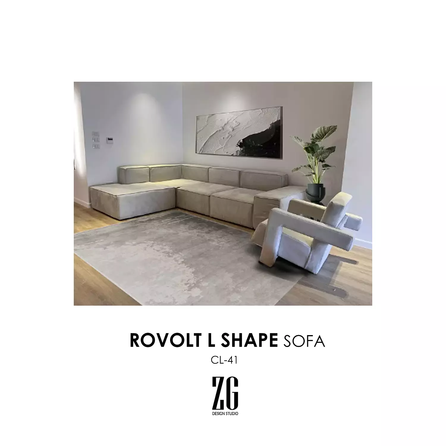 ROVOLT L SHAPE SOFA  hover image