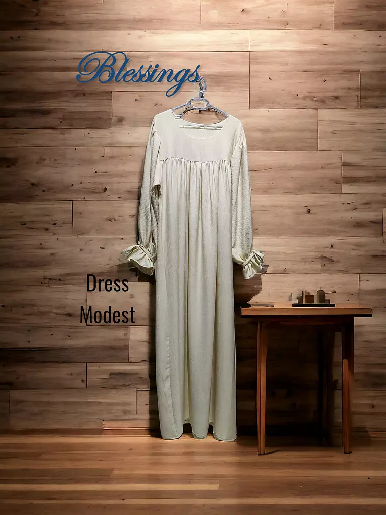 Dress-Modest-Beige