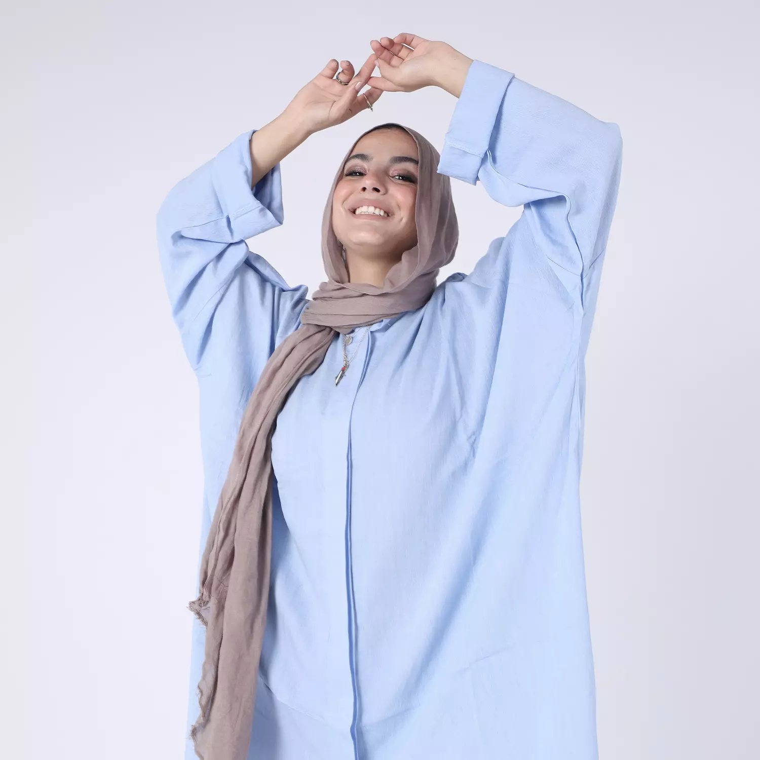 Baby Blue Oversized Shirt 2