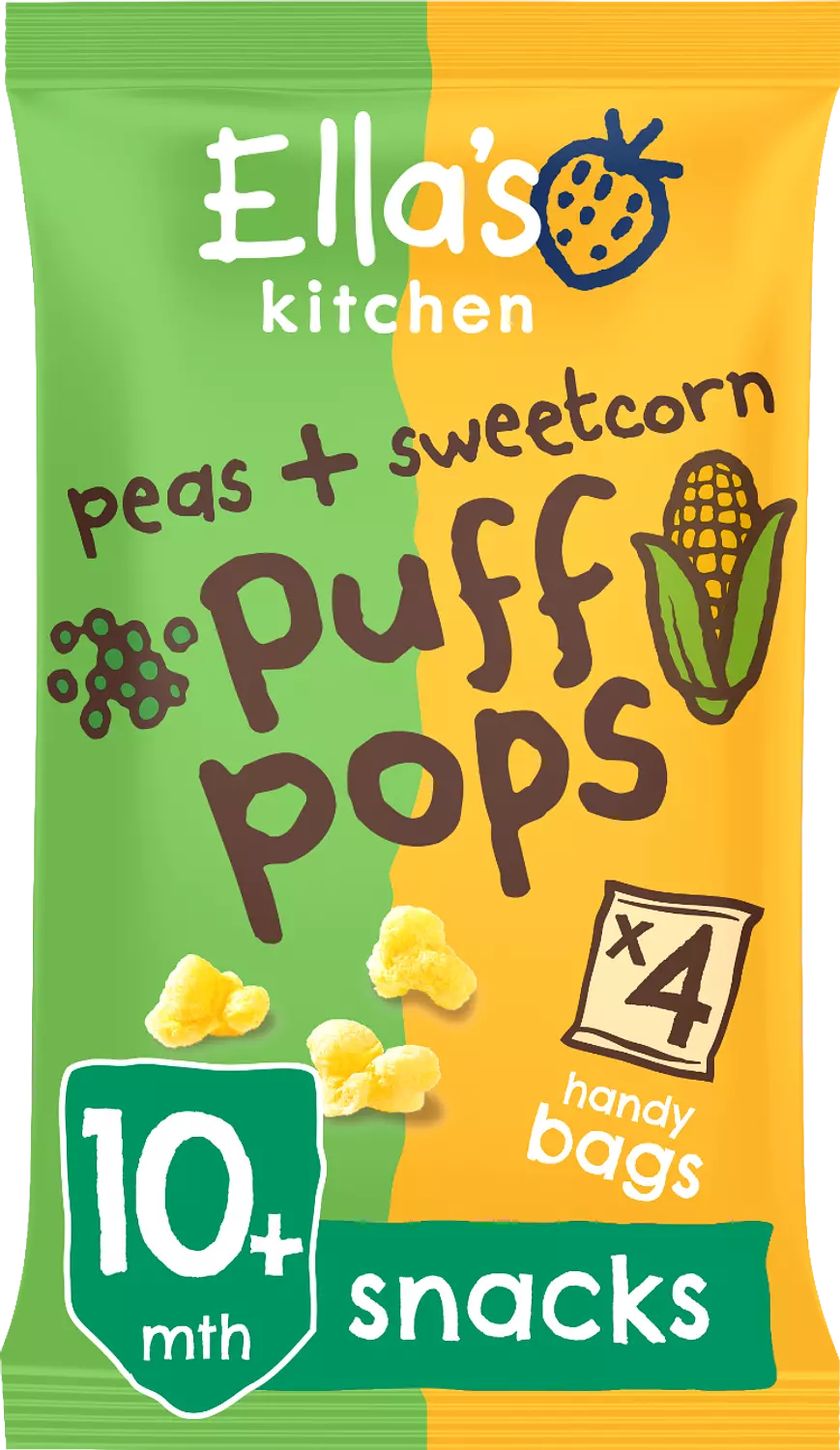 Peas, Sweet corn Puff PoPs - 32 Grams  hover image