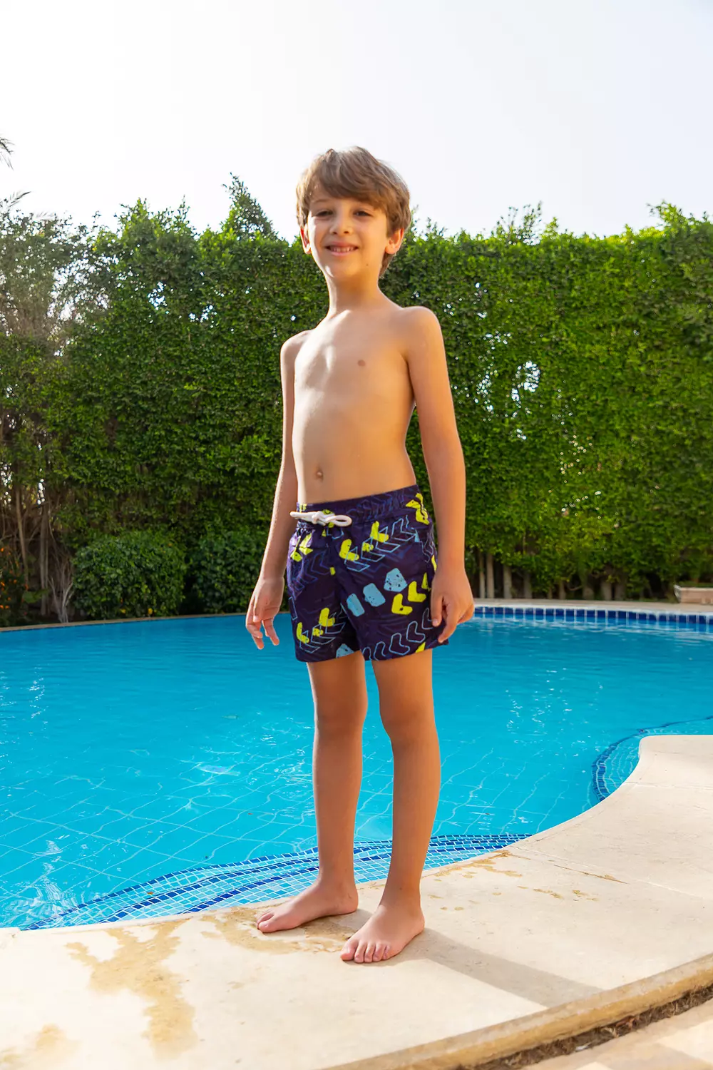 Purple arrow swim shorts   2