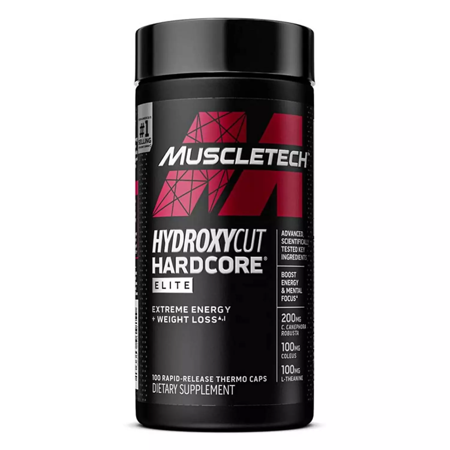 Muscletech Hydroxycut Hardcore Elite-50Serv.-100Caps. hover image