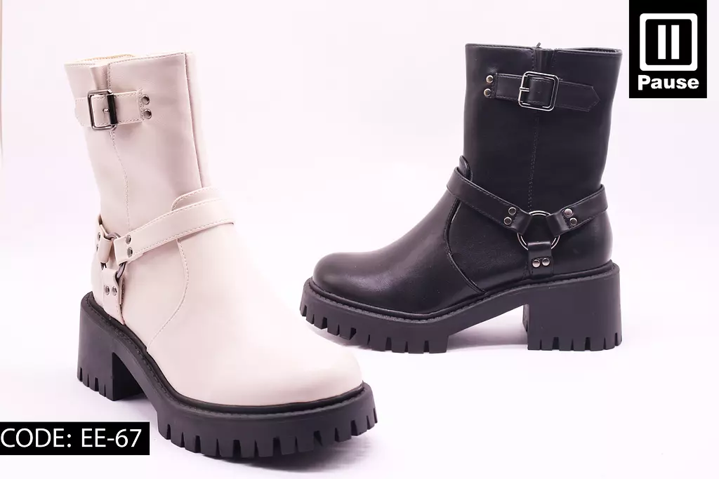 EE-67 HEELED HALF BOOTS 