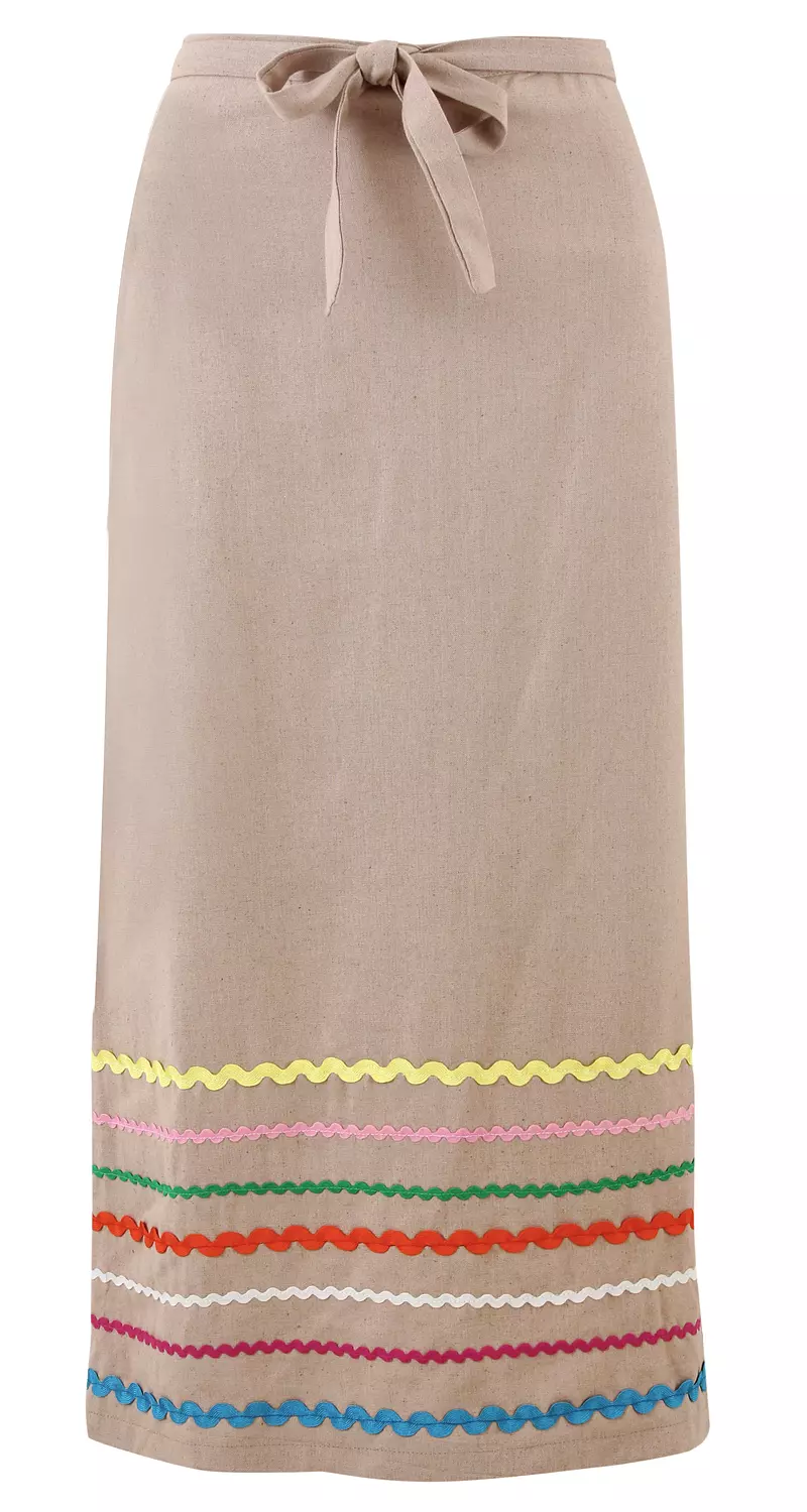 LINEN MAXI SKIRT hover image