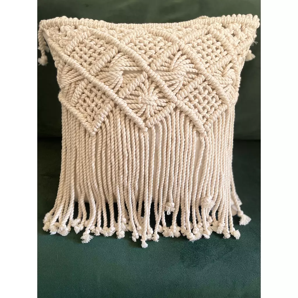 Fany Cotton Macrame Cushion 