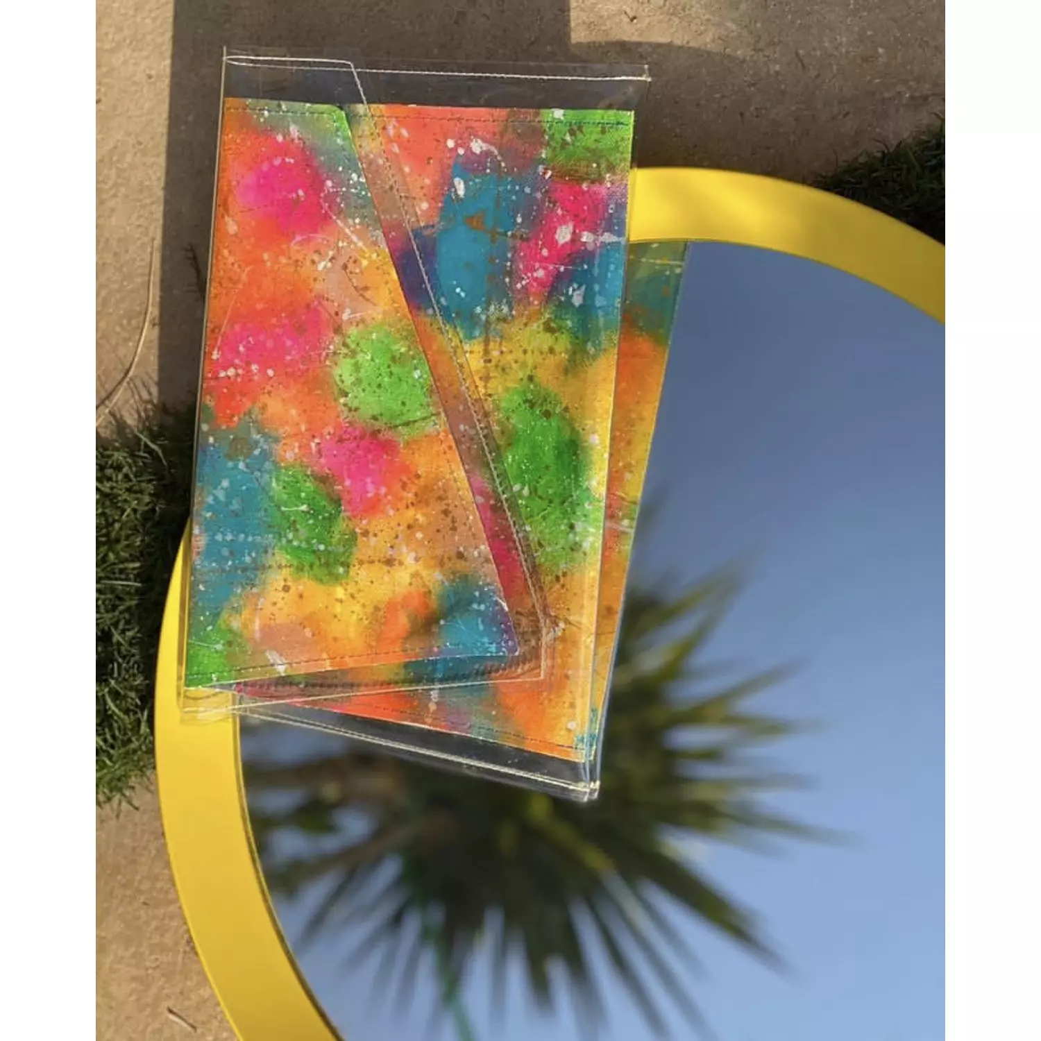 Printed Miami City Canvas plastic-wrap Pouch hover image