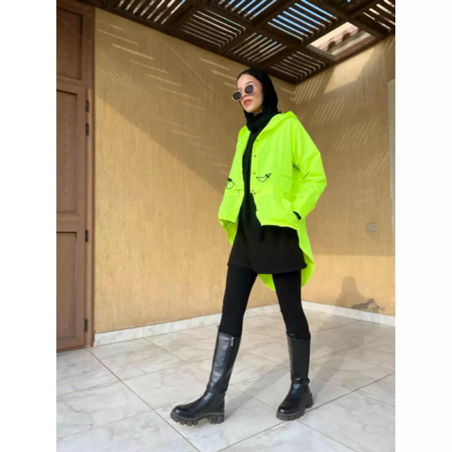 Neon waterproof jacket 7