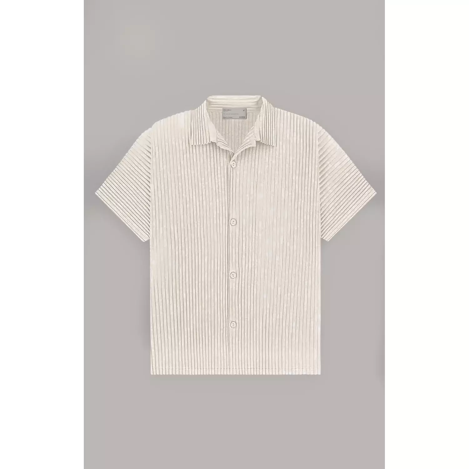 Beige Pleated Shirt hover image