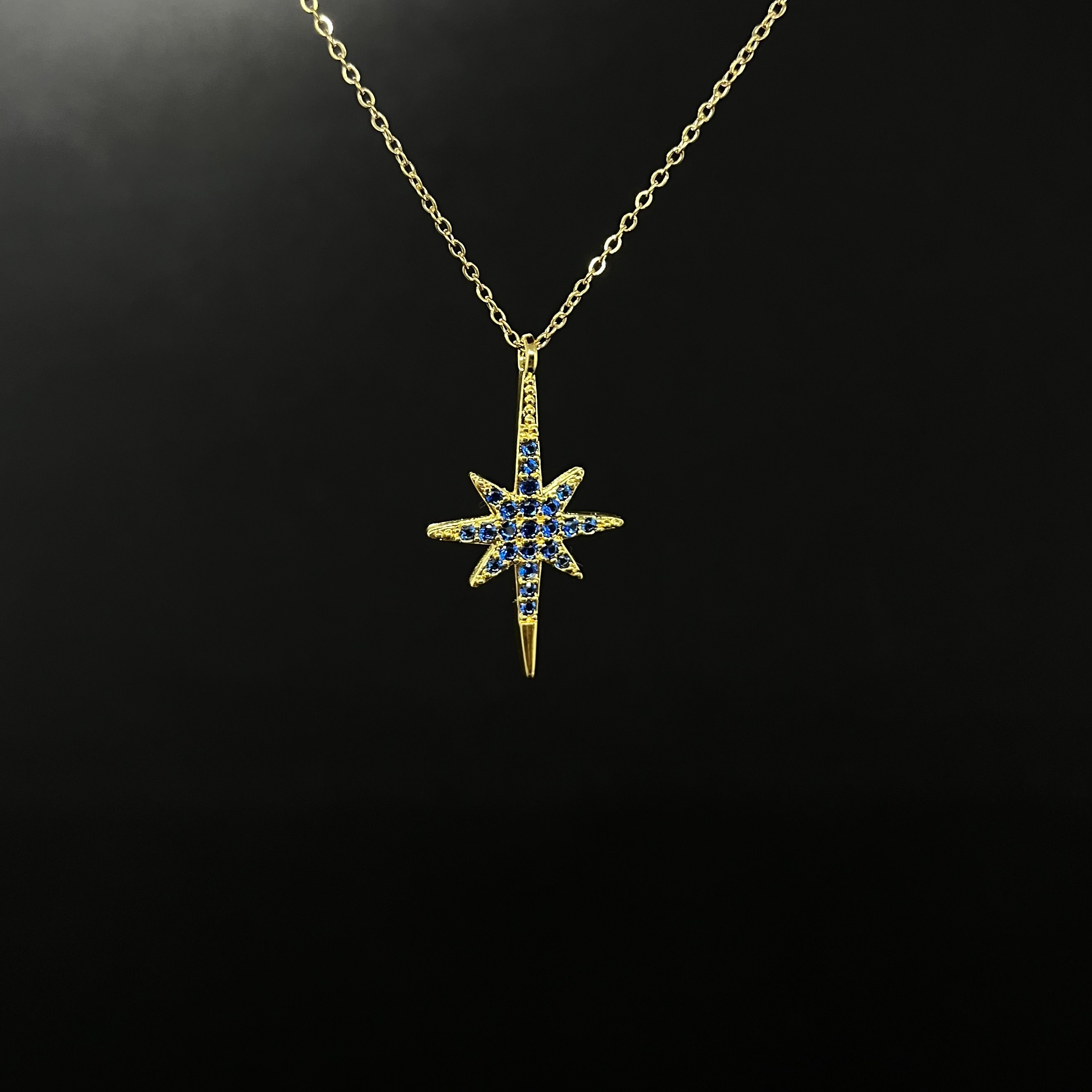 Gold North Star Necklace 1