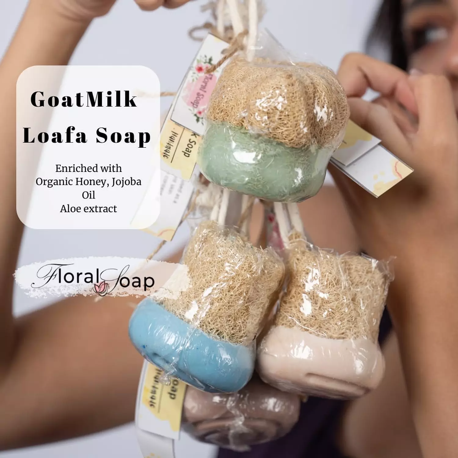 <p><strong>Goat Milk Loafa Soap</strong></p><p>Enriched with organic honey</p>