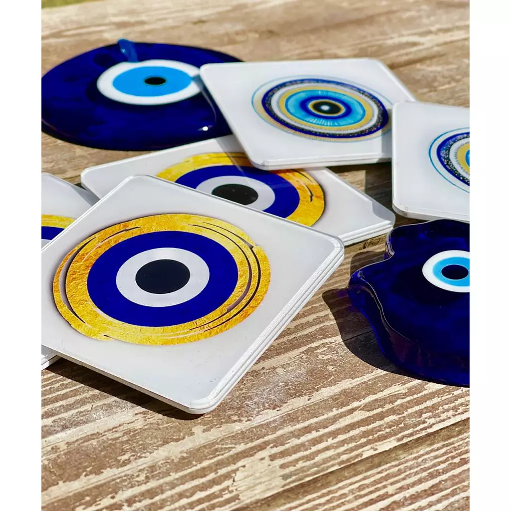 Turkish Eye Coaster Design