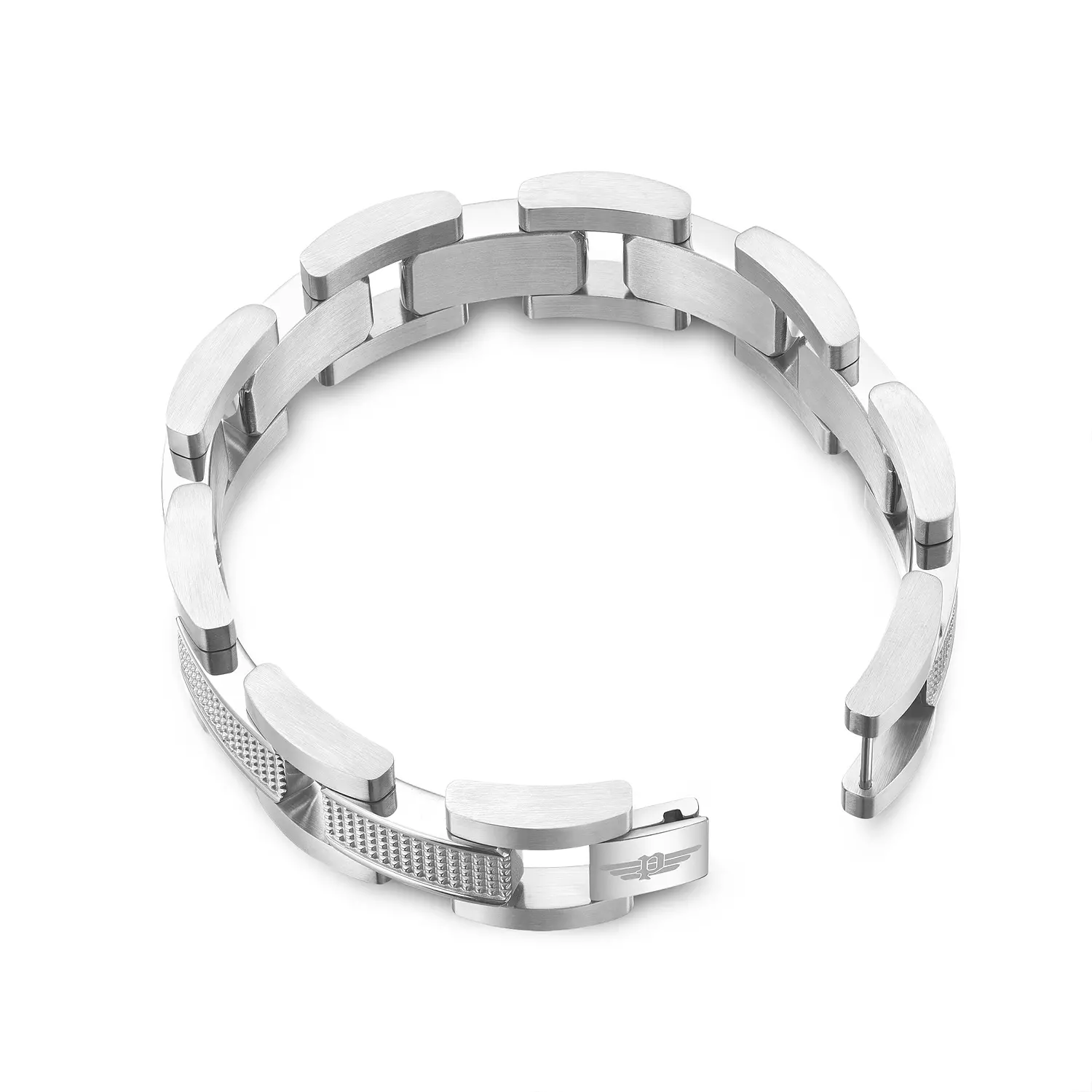 POLICE URBANTEXTURE SS SHINY & BRUSHED LINK BRACELET 2