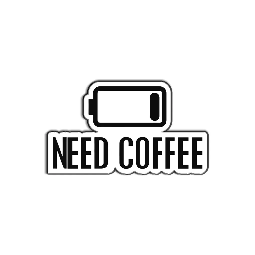 Metal Pin - Need Coffee ☕