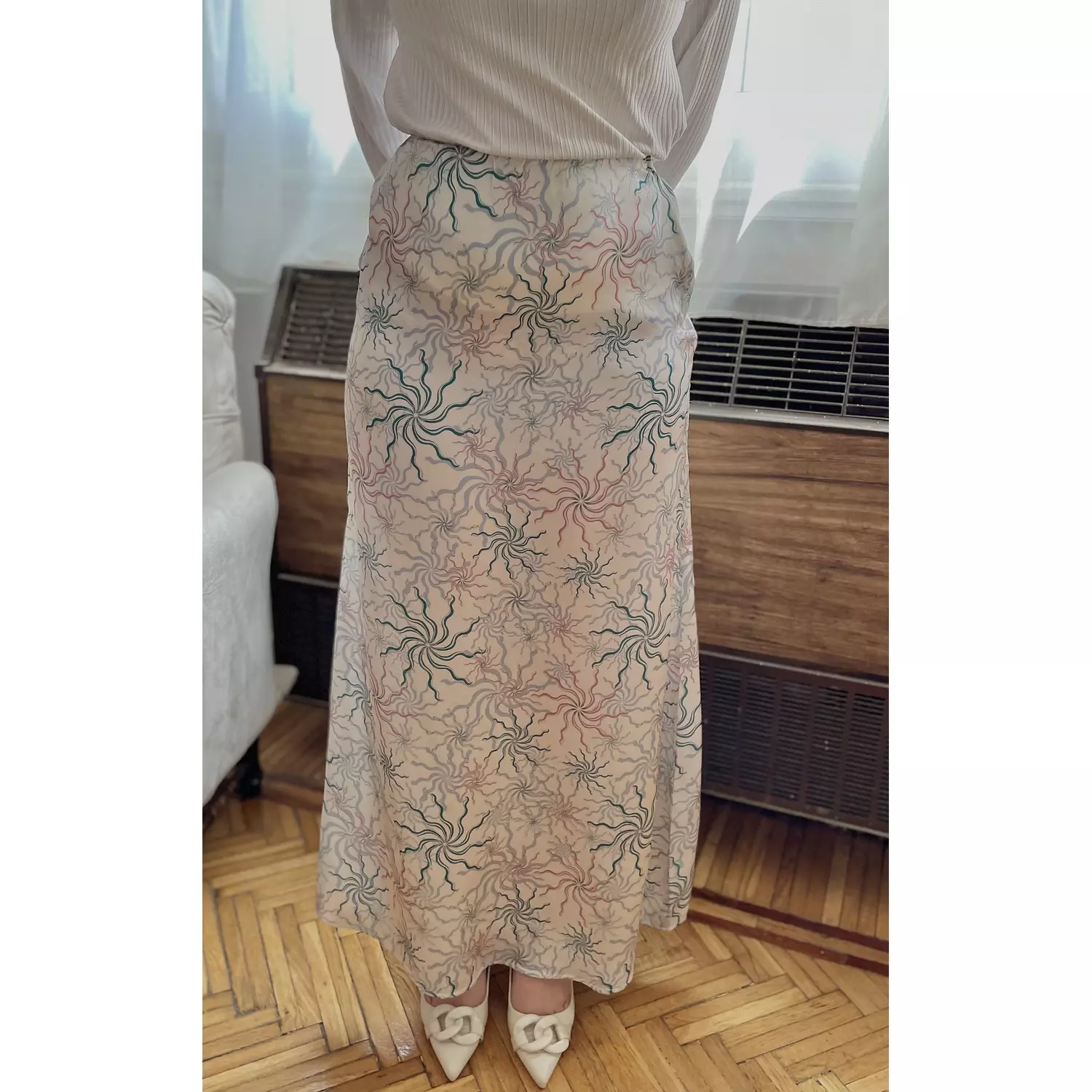 Luster Silk Skirt   2