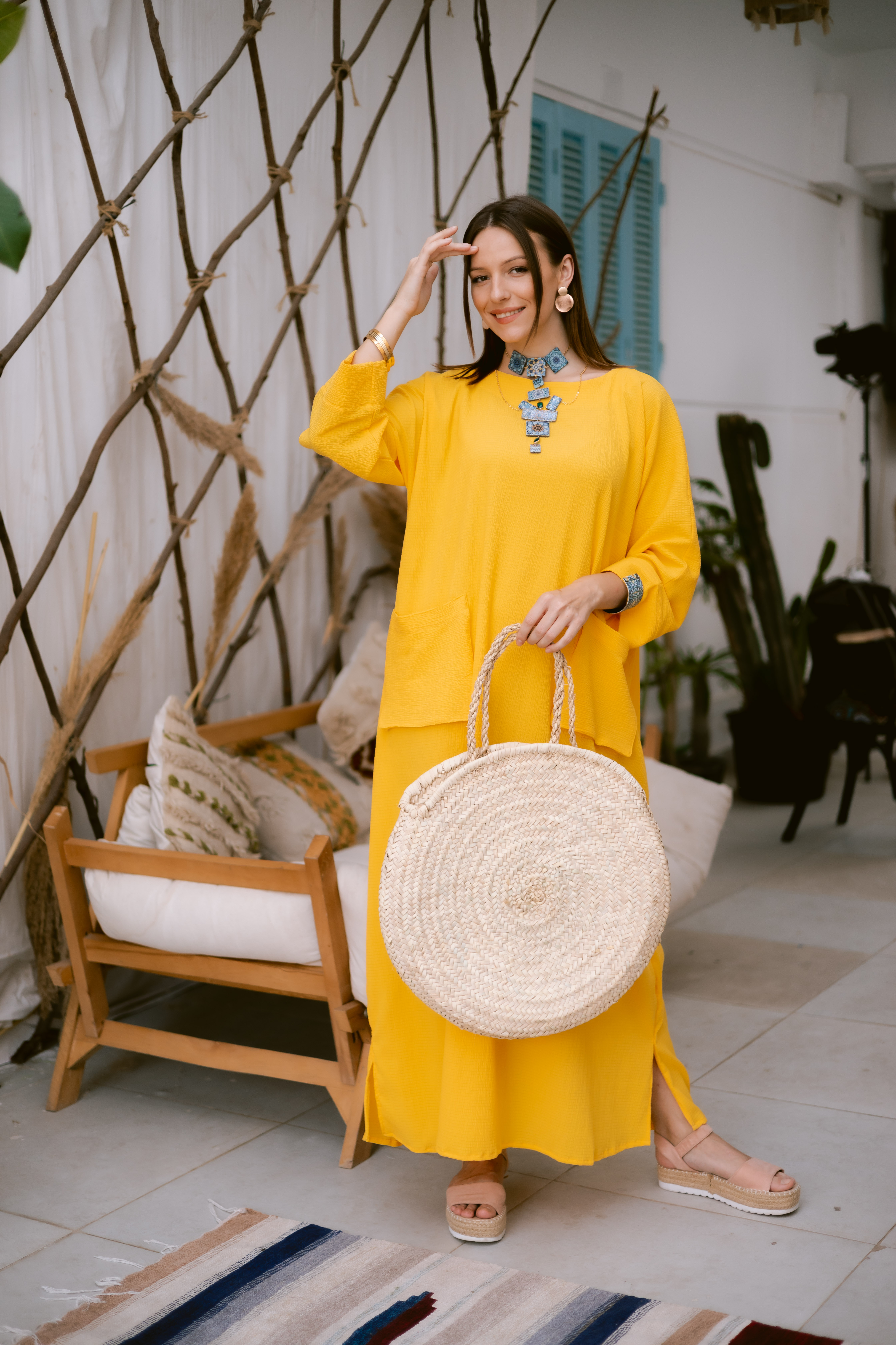 Yellow linen dress-2nd-img