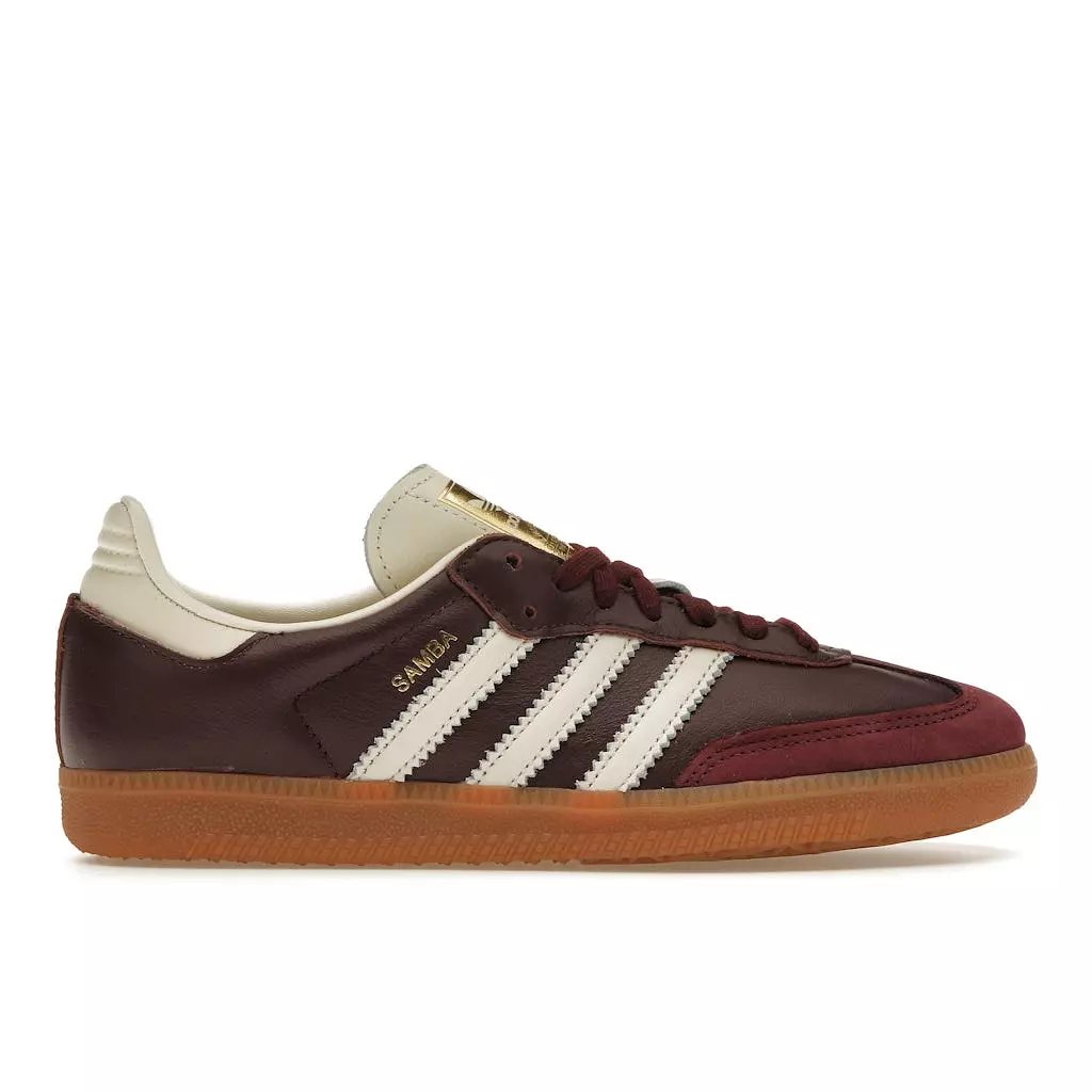 adidas Samba OG Maroon Gold Metallic