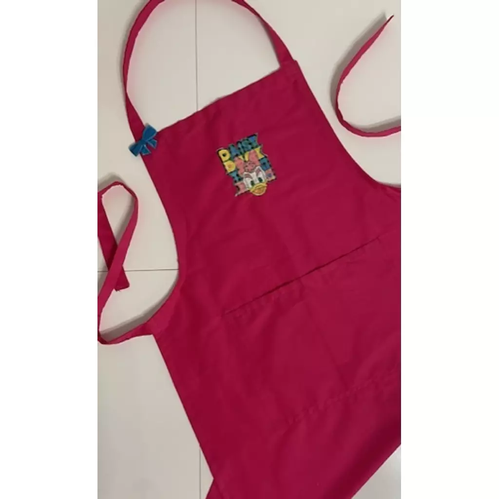 Daisy embroidered apron 