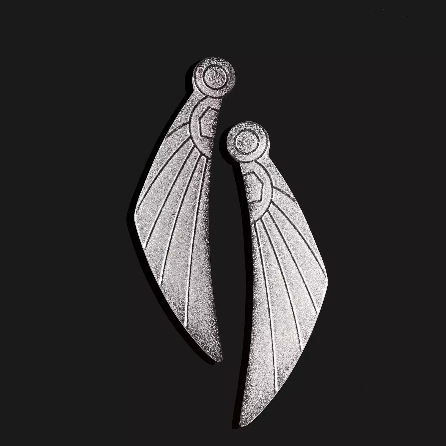 Wing of horus earrings 2