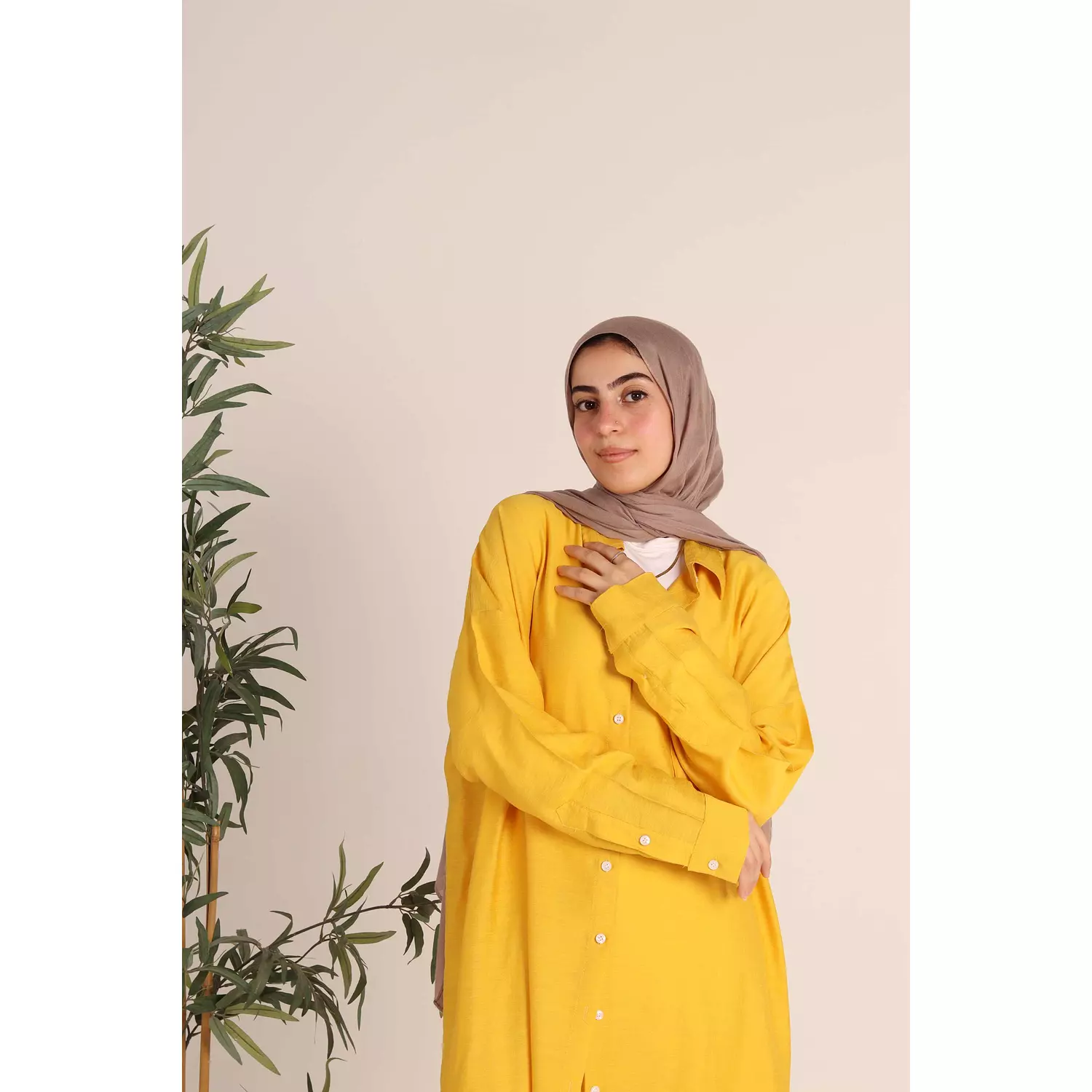 Mustard Linen Shirt 6