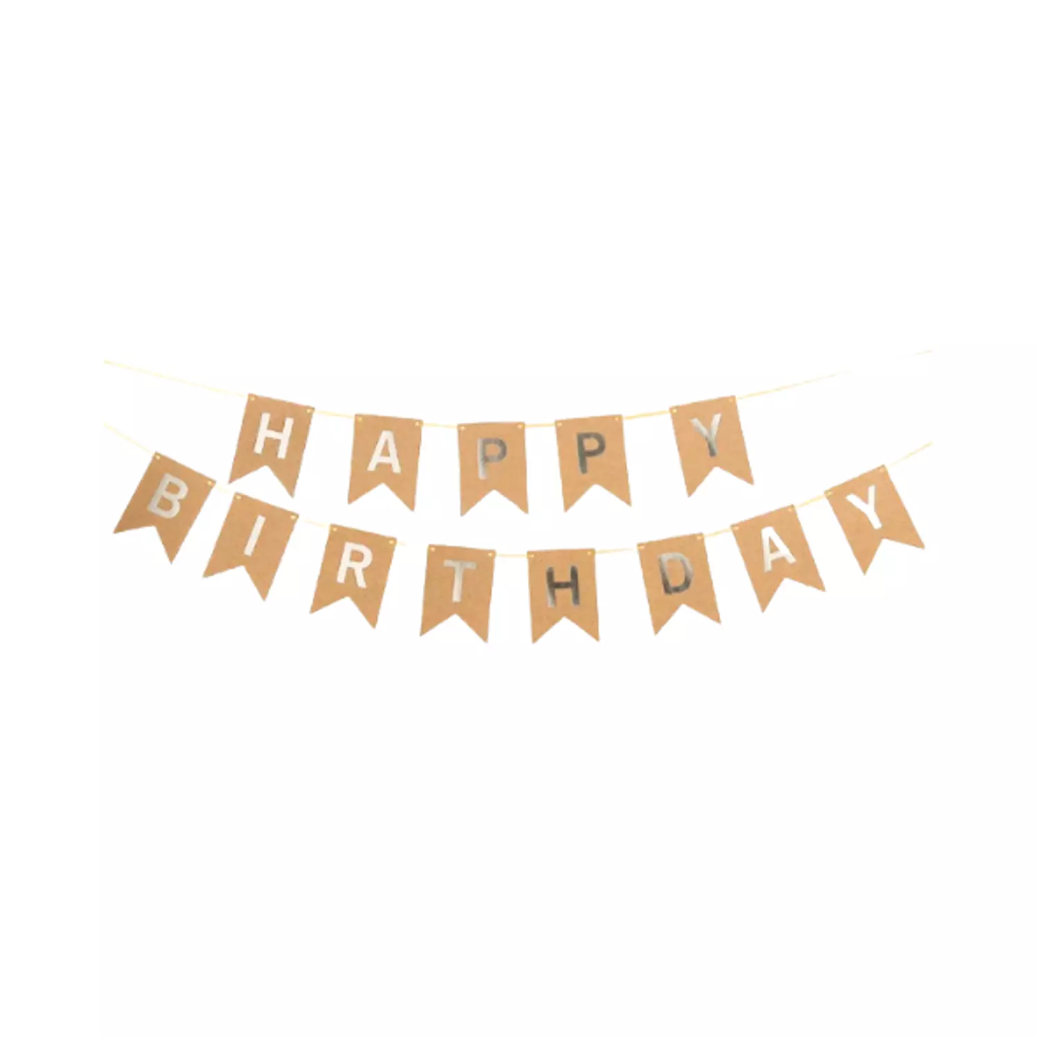 Beige Happy Birthday Garland hover image