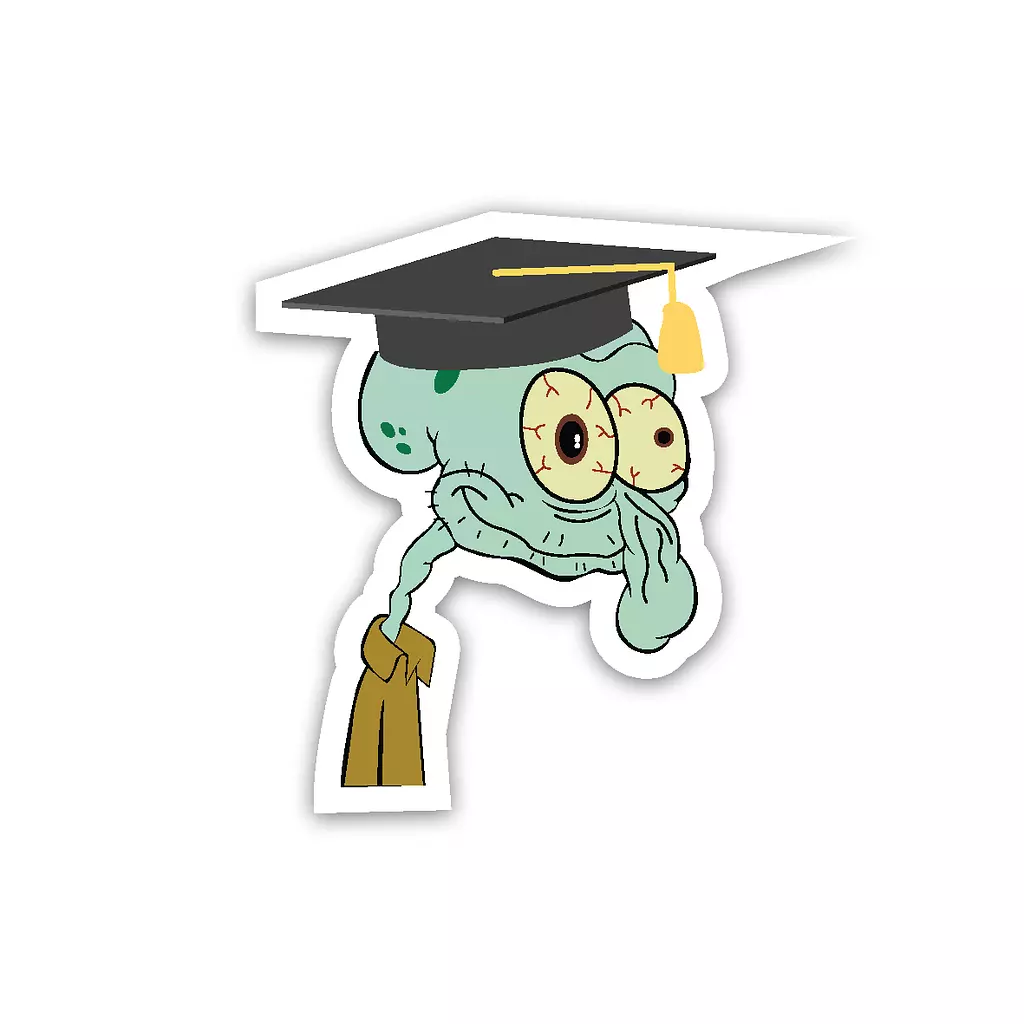 Squidward meme - Graduation 🎓