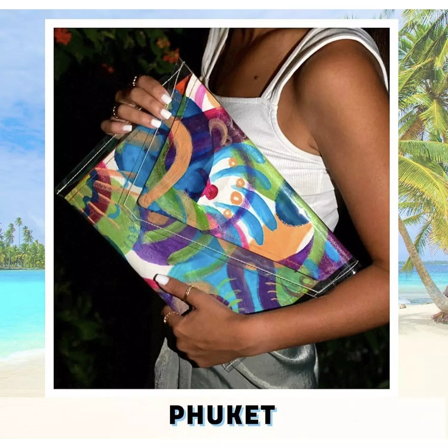 Phuket City Canvas Hand-Painted Piece in Plastic Envelope (by Order) 5