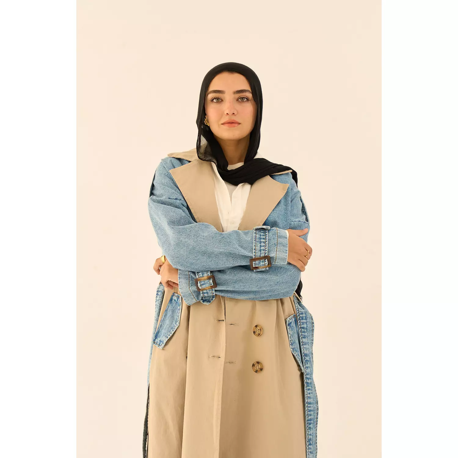 Deni-Trench Coat in beige 4