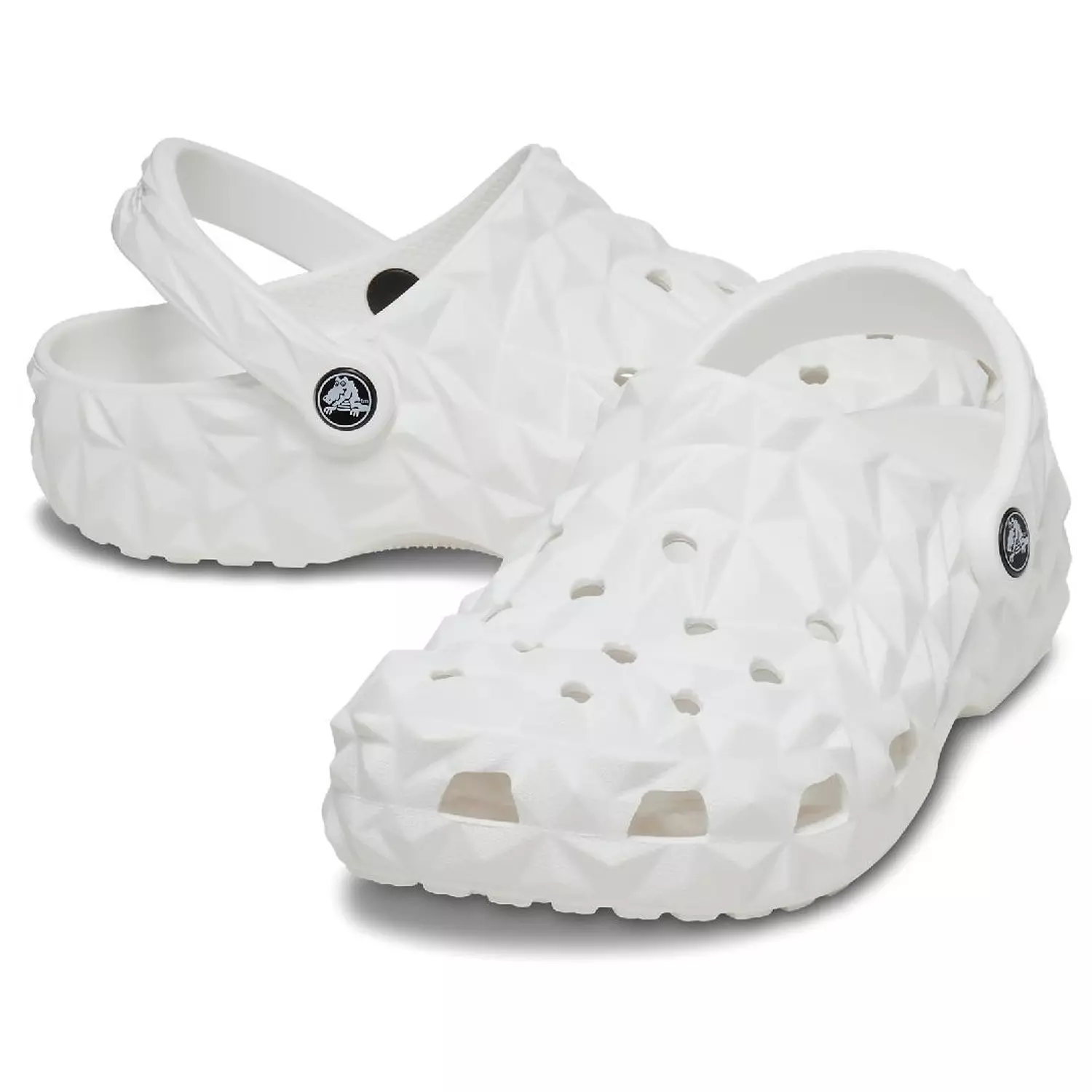 Geometric Clog-White 0