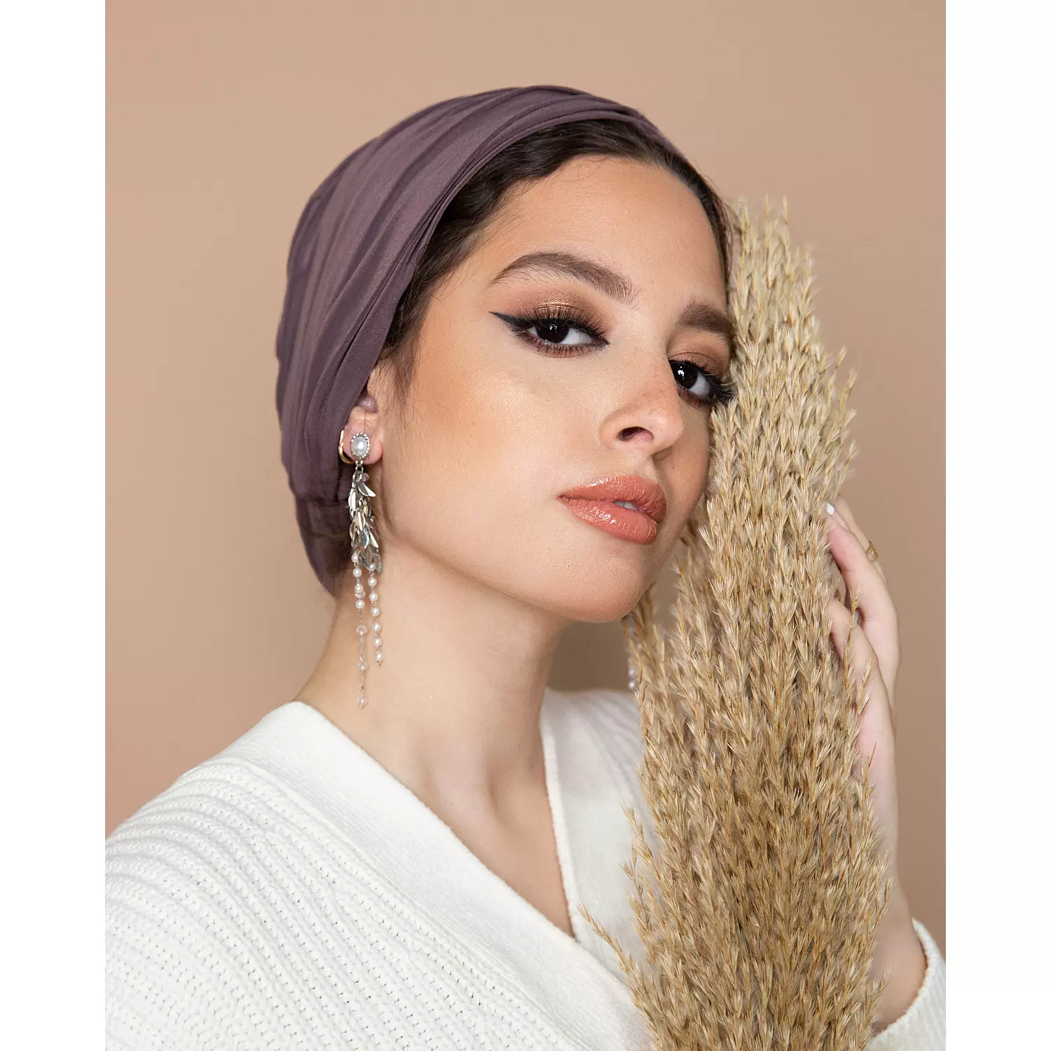 Basic Greyish lavender Turban hover image