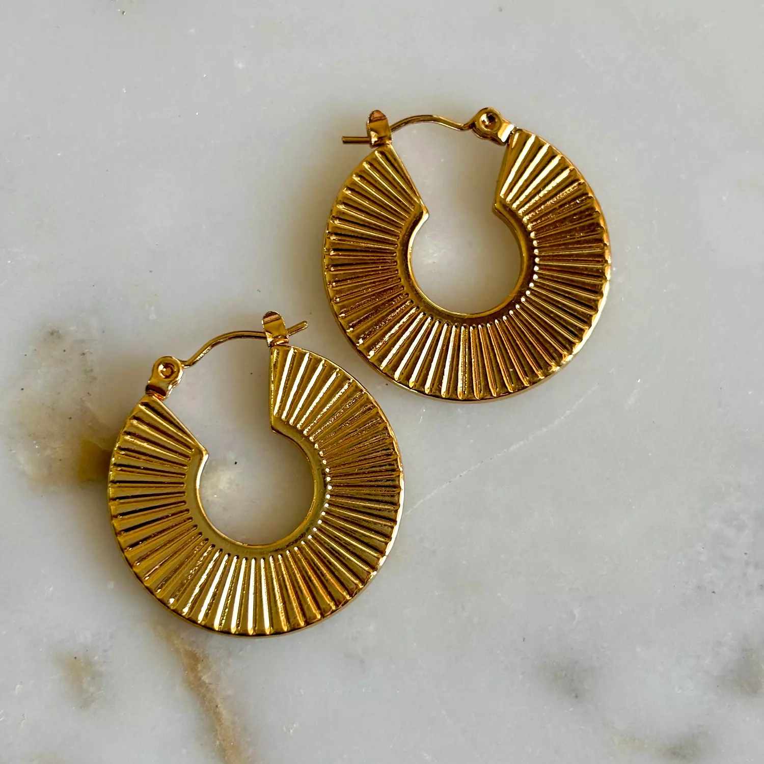 Textured Flat earrings 1