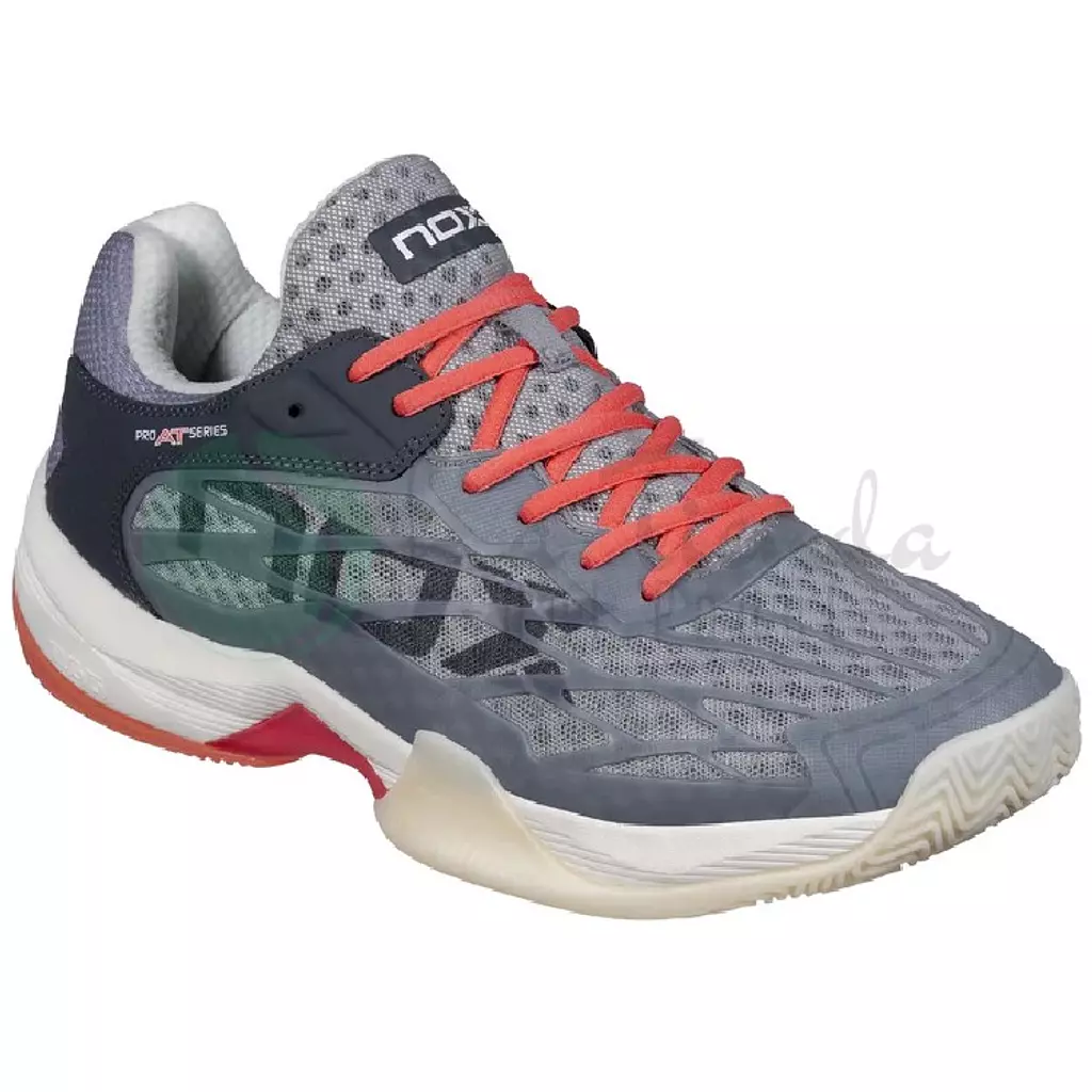 AT10 LUX Padel Shoes Cool Grey/Georgia Peach