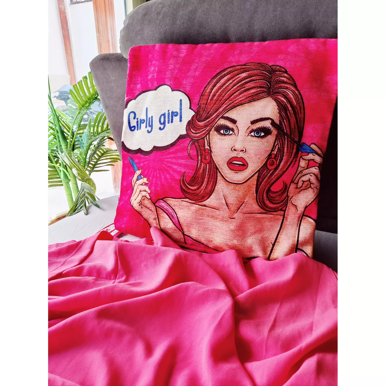 Girly Girl Cushion Cover  hover image