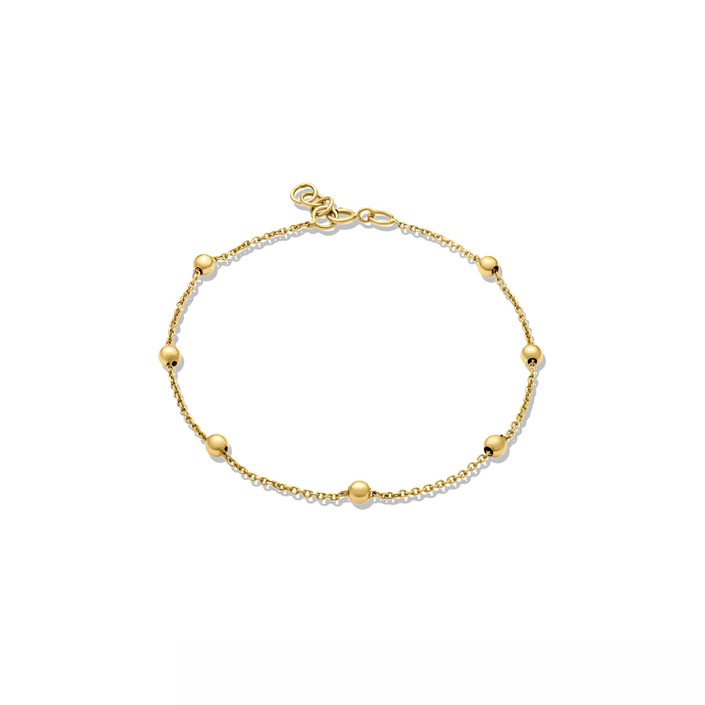 Dotted gold bracelet - B9