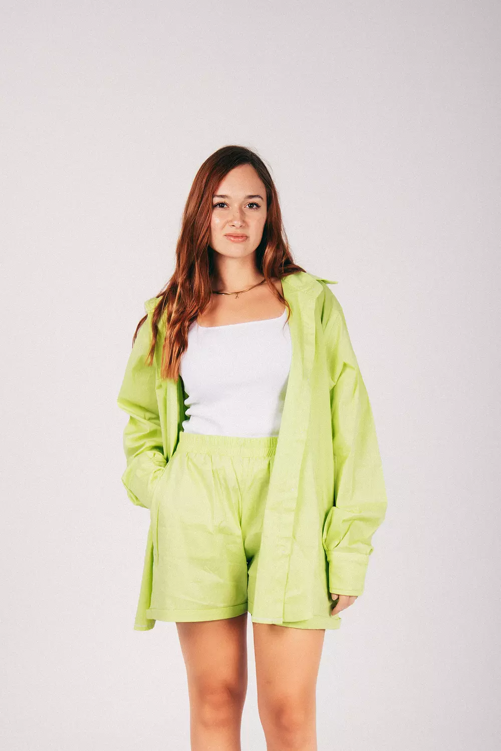 <p><strong>Lime Green Shirt</strong></p>