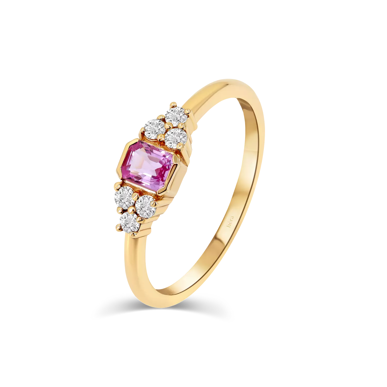 Flowery Pink Sapphire Ring - R57 hover image