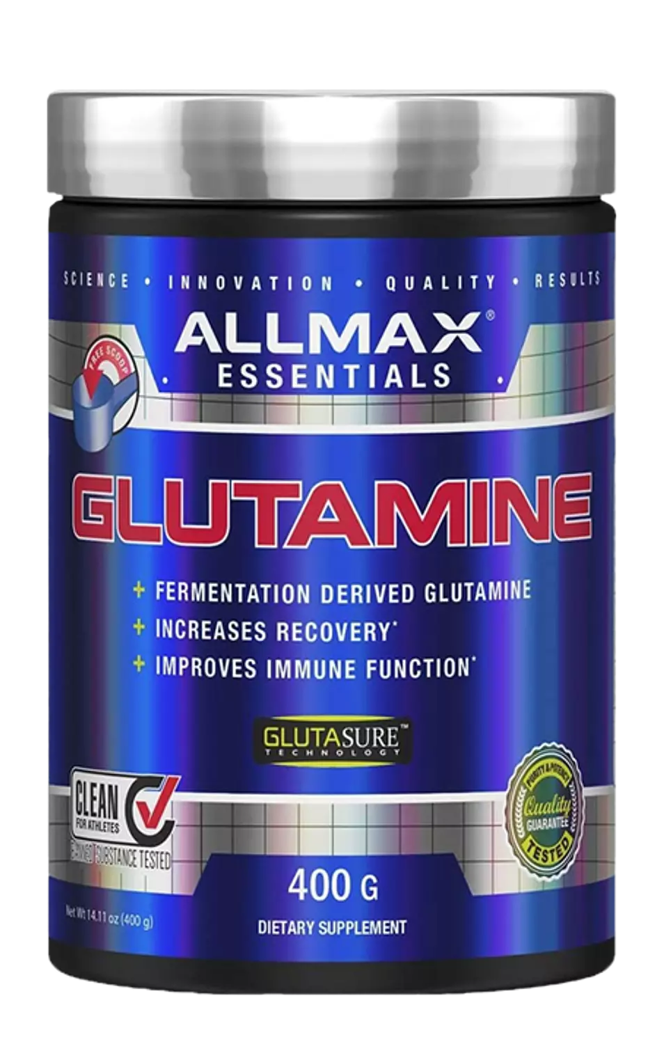 ALLMAX GLUTAMINE 400GM 80-SERV hover image