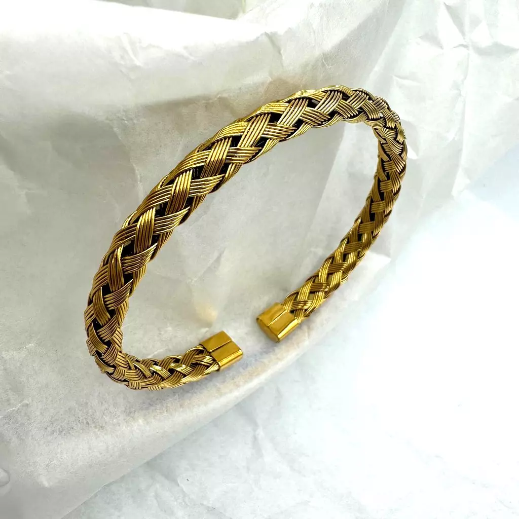 3D weave open Bracelet