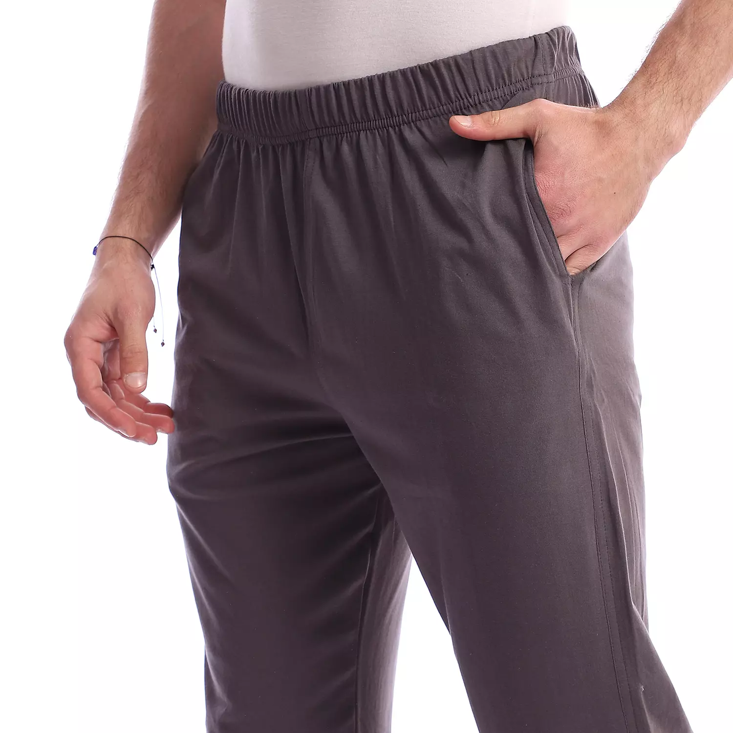 Cotton Plain Pajama Pants - 4040 - Grey 2