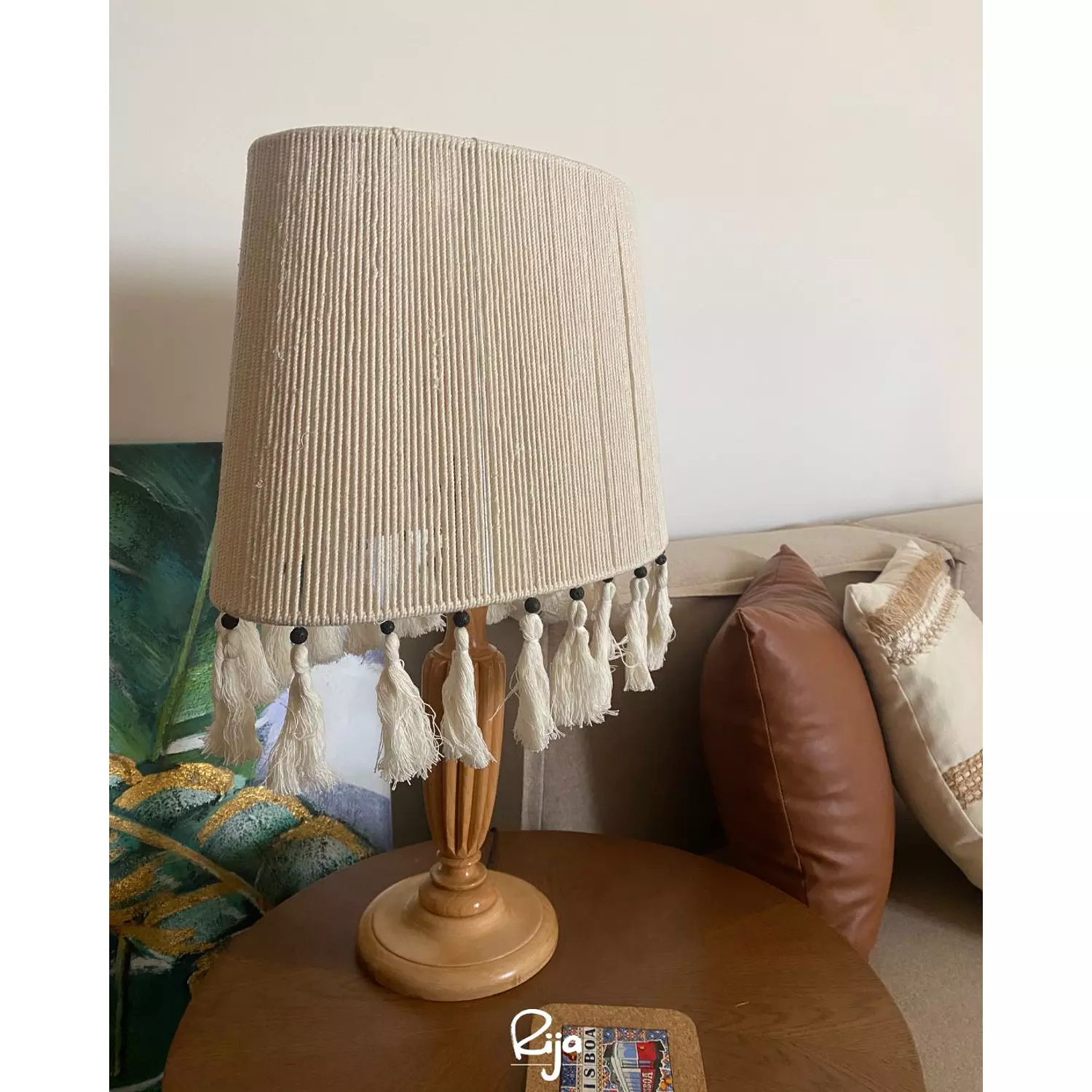 Oval String Side Lamp 1