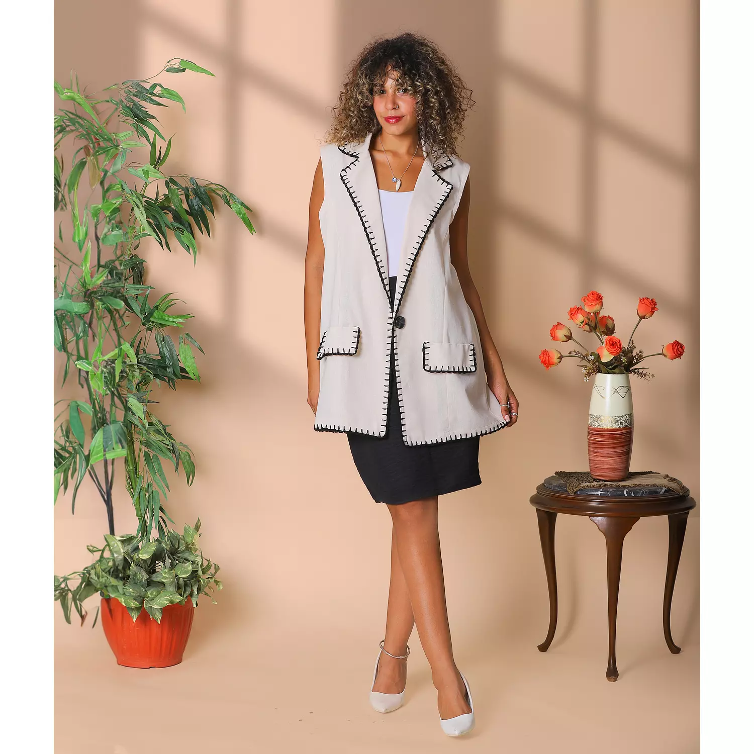 Pure Linen Vest hover image