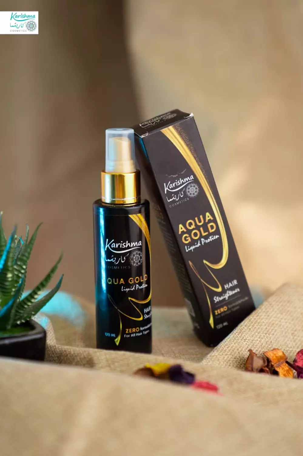 Karishma Aqua gold Liquid protein hover image