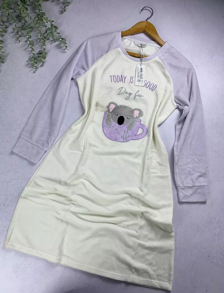 Cute cozy fleece sleeping shirt from Anabelle