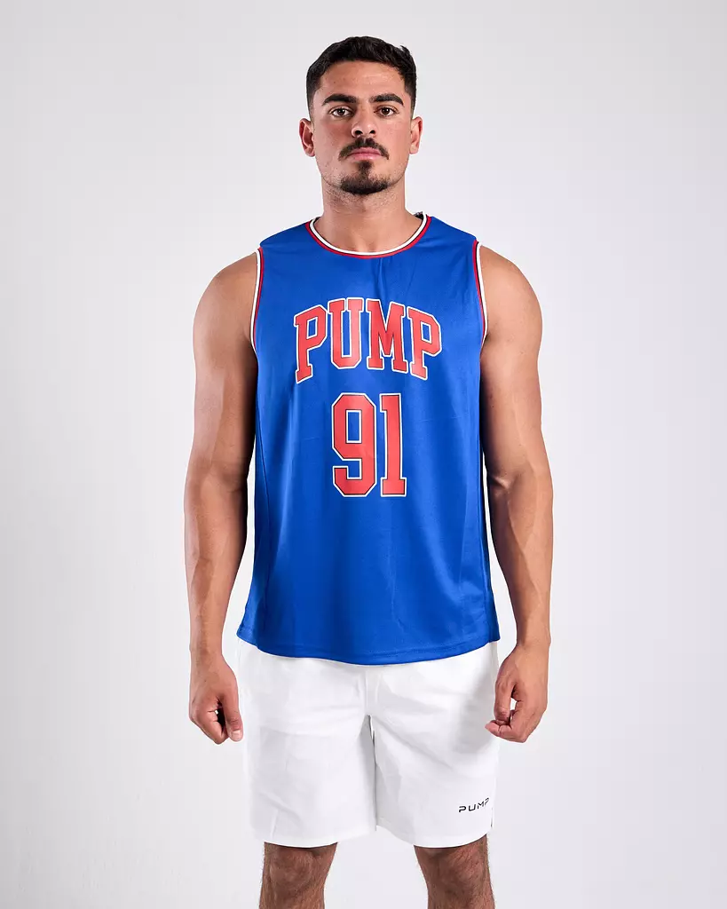 JERSEY TANK TOP- blue