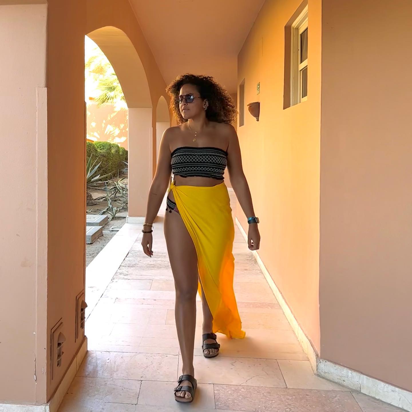 Yellow Seychelles coverup 