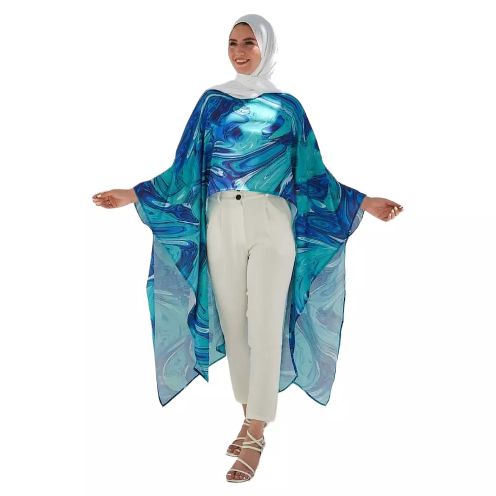 Sea Waves Poncho